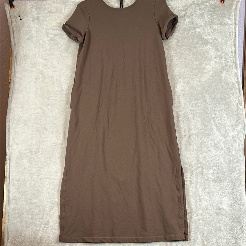 Pure J Jill Affinity V-neck Back Maxi T-shirt dress Dress sz M